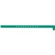 a kelly green (pms 334) 1/2 super plastic wristband
