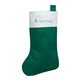 a green w/white trim felt christmas stocking