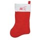 a red w/white trim felt christmas stocking