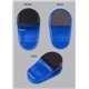 a transparent blue (pms 2945c) intense magnetic gator clip