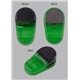 a transparent green (pms 349c) intense magnetic gator clip