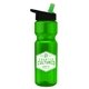 28 oz Transparent Bottle - Flip Straw Lid
