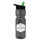 28 oz Transparent Bottle - Flip Straw Lid