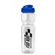 28 oz Transparent Bottle With Flip Lid