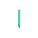 a teal tube pens(tm) - transparent pen with with a durable, two sided, vinyl laminate bible attachment.