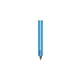 a light blue tube pens(tm) - transparent pen with with a durable, two sided, vinyl laminate bible attachment.