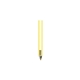 a clear yellow tube pens(tm) - transparent pen with with a durable, two sided, vinyl laminate bible attachment.