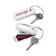 a white barcode keychain case(tm)