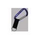aerial view a blue 5.75 carabiner w / strap, image 1 of 2