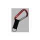 a red 5.75 carabiner w / strap