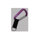 a purple 5.75 carabiner w / strap