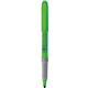 aerial view a green bic brite liner highlighter with grip, image 1 of 2