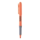 aerial view a orange bic brite liner highlighter with grip, image 1 of 3