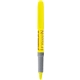 aerial view a yellow bic brite liner highlighter with grip, image 1 of 4