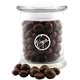 3 1/2 Round Glass 12 oz Jar with Chocolate Covered Peanuts