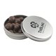 3 1/4 Round Tin with Chocolate Peanuts