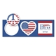 3- in -1 Pop Mag Patriotic Magnet