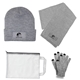 3 Piece Knit Set with Knit Hat, Knit Scarf, and Gloves