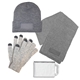 3 Piece Knit Set with Knit Hat, Knit Scarf, and Gloves