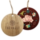 3 Wood Ornament - Round