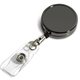 30 Cord Gunmetal Colored Solid Metal Retractable Badge Reel and Badge Holder with Laser Imprint