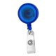 30 Cord Round Jumbo Imprint Retractable Badge Reel with Metal Slip Clip Backing and Badge Holder - 4 Colors