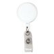 30 Cord Round Jumbo Imprint Retractable Badge Reel with Metal Slip Clip Backing and Badge Holder - 4 Colors