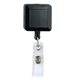 30 Cord Square Retractable Badge Reel and Badge Holder with Metal Rotating Alligator Clip Backing With 4 Color Process