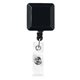 30 Cord Square Retractable Badge Reel with Metal Slip Clip Backing - 4 Color Process