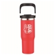 30 oz Double Wall Tumbler with Flip Straw and Ergonomic Handle