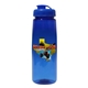 30 oz poly - saver pet bottle with flip top cap, full color digital