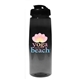 30 oz poly - saver pet bottle with flip top cap, full color digital