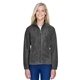 aerial view a charcoal harriton ladies full - zip fleece - all, image 1 of 7