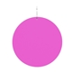 a pink circle pink circle plastic medallion badges