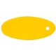 aerial view a yellow floating foam key tag, image 1 of 3