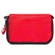 aerial view a red first aid travel kit -13 piece, image 1 of 4