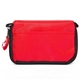 aerial view a red first aid travel kit -13 piece, image 1 of 3