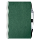 aerial view a green 5 1/4 x 8 1/4 academic flex weekly planner with pen, image 1 of 2