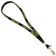 aerial view a black 5/8 nylon elastic lanyard, image 1 of 2