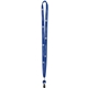 a royal blue (pms 2945) 5/8 two ply polyester lanyard