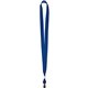 aerial view a royal blue (pms 2945) 5/8 fields super value lanyard, image 1 of 2