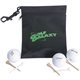 a black black golf ditty pouch