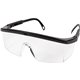 a black frame / clear lens integra safety glasses
