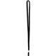a black 3/8 one ply cotton lanyard