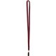 a maroon (pms 188) 3/8 one ply cotton lanyard