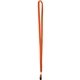 a orange (pms 1665) 3/8 one ply cotton lanyard