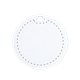 aerial view a white round digital luggage tag, image 1 of 4