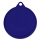 aerial view a reflex blue 3- step rubber pet / dog food can lid, image 1 of 2