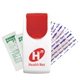 a red & white flip - top safety kit