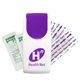 a violet & white flip - top safety kit
